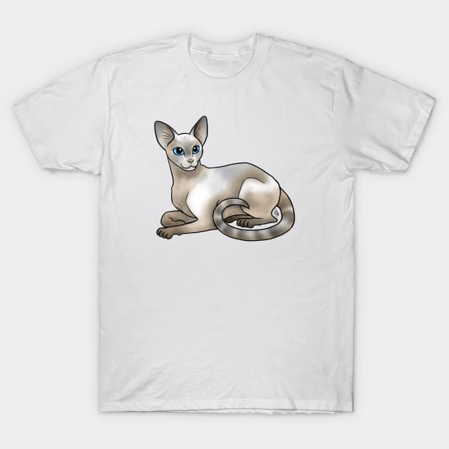 Cat - Siamese - Lilac Point T-Shirt by Jen's Dogs Custom Gifts and Designs